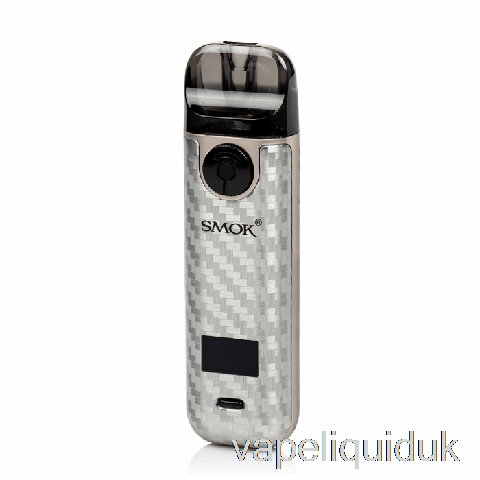 SMOK NOVO 4 25W Pod Kit Silver Carbon Fiber Vape Liquid